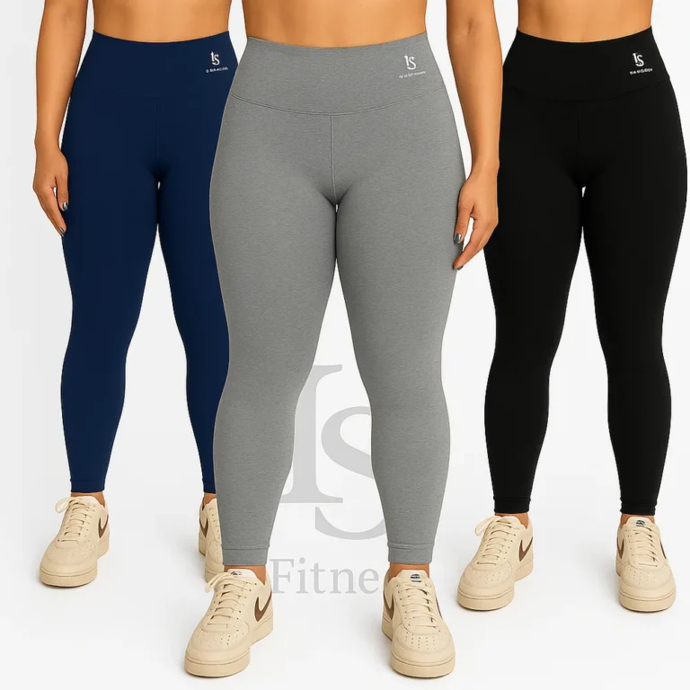Kit 3 Legging Feminina Cintura Alta Academia Yoga e Dia a Dia