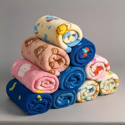 Kit 3 Mantas Cobertor Microfibra Infantil Bebê Menino Menina