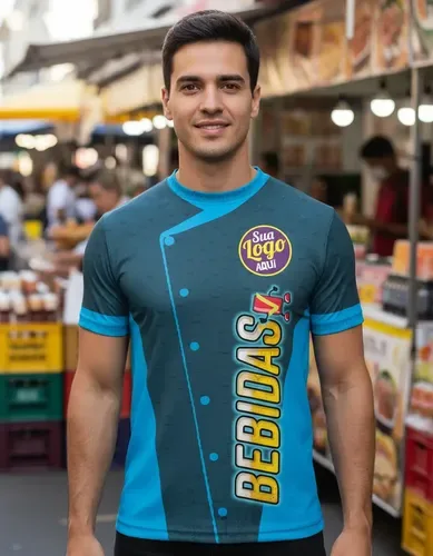 Kit 5 Uniformes Camisetas Manga Longa Serviços Sua Marca