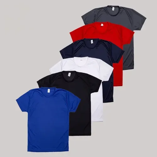 Kit 6 Camiseta Masculina Dray Fit Casual Trabalho Academia