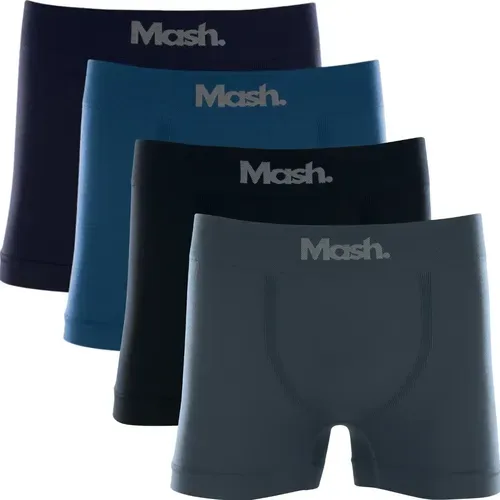 Kit Com 4 Cuecas Boxer Microfibra Mash Box Sem Costura