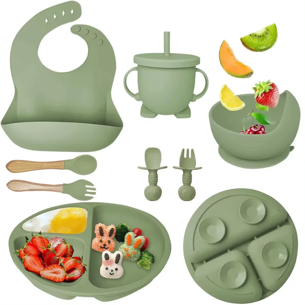 Kit de Talheres de Silicone para Bebê: O Presente Perfeito para Pais Novos