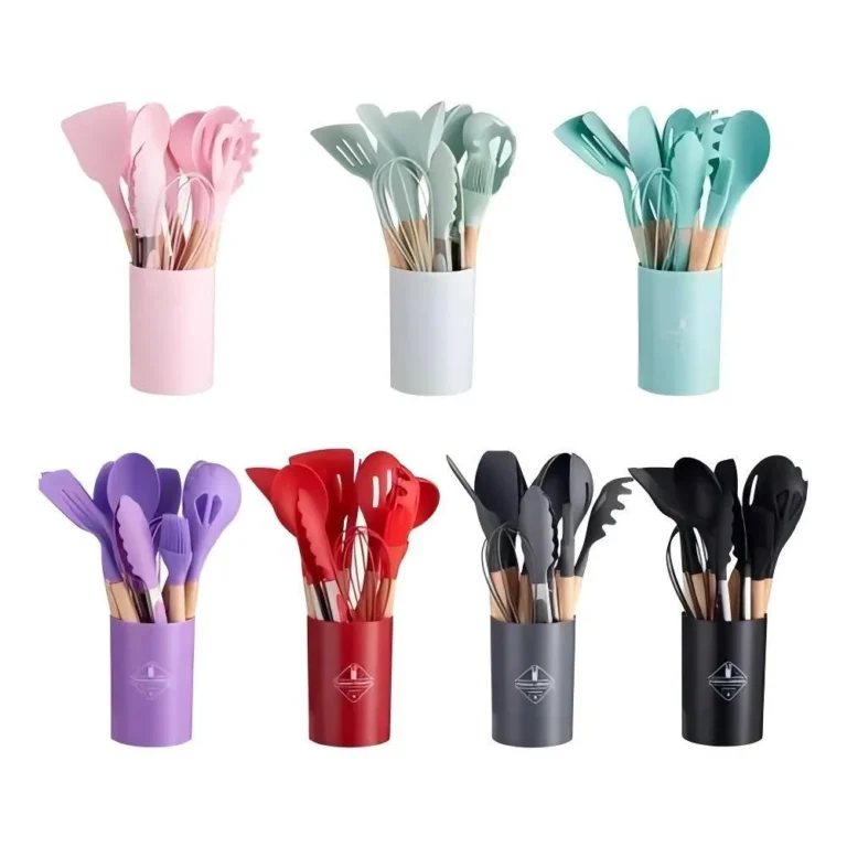 KIT de Utensílios Para Cozinha em Silicone e Bambu: O Que Você Precisa Para Cozinhar Com Estilo e Sustentabilidade