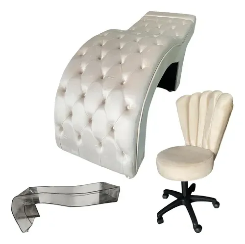 Kit Maca Estética 70 Cm + Cadeira Mocho + Capa - Veludo