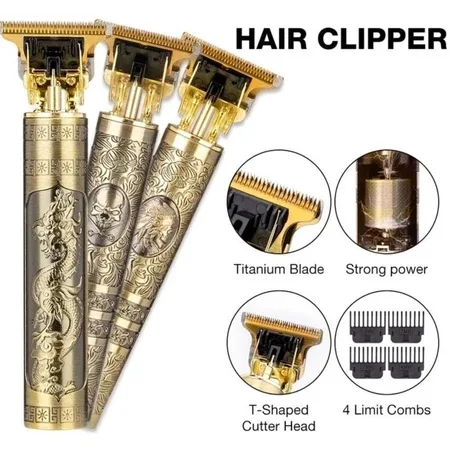 Máquina de Cortar Cabelo Dragão Aparador de Barba Masculino Sem Fio USB - O Melhor Investimento para o Seu Estilo