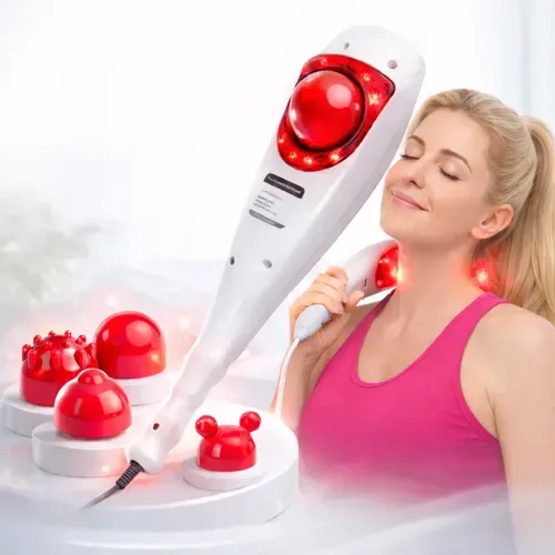 Massageador Manual Infravermelho Vibratório Percussão 127v
