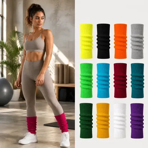 Meia Polaina Feminina Academia Esporte Fitness Ballet Retrô