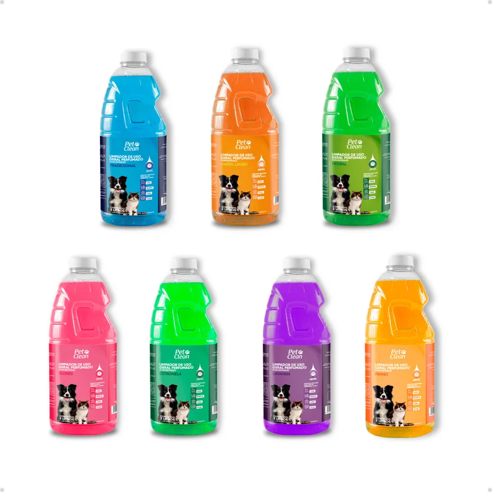 Neutralizador de Odor Limpador de Uso Geral Pet Shop Pet Clean Vários Aromas - 2 L