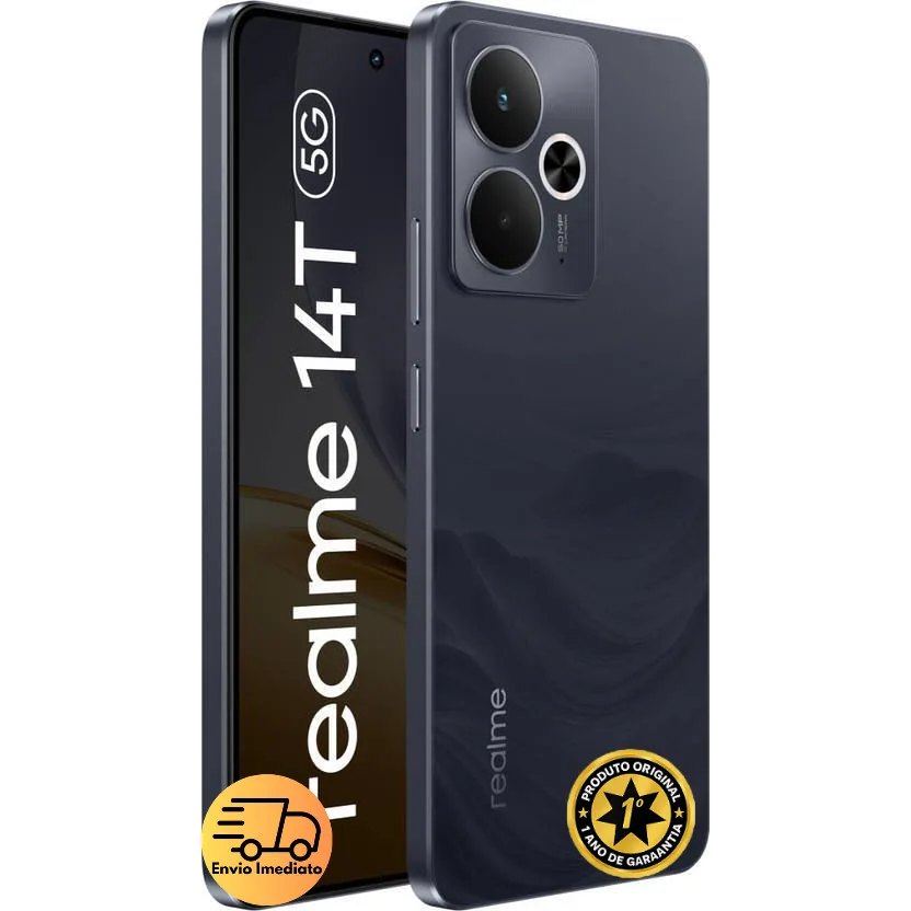 NOVO Celular Realme 14T 5G 512GB ou 256GB Versão Global Original Lacrado Pronta Entrega