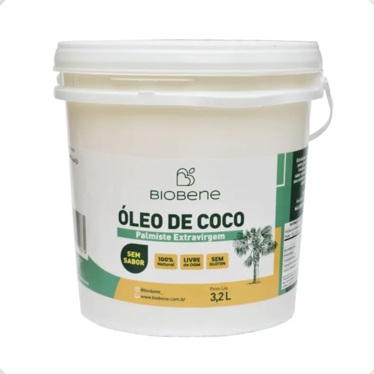Óleo De Coco De Palmiste Sem Sabor Sem Glúten Biobene 3,2l