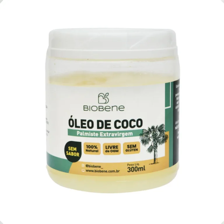 Óleo De Coco De Palmiste Sem Sabor Sem Glúten Biobene 300 Ml