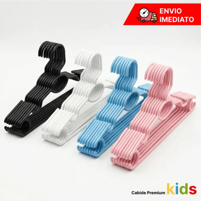 Organize o Quarto do Seu Bebê com o Kit de Cabides Infantil Mais Vendido