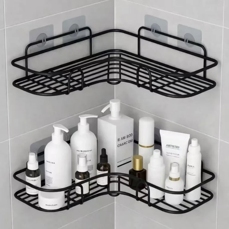 Organize Seu Banheiro com Estilo: Prateleiras Adesivas para um Espaço Mais Funcional