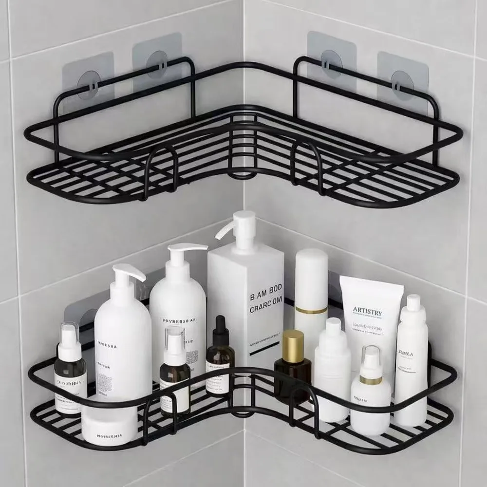 Organize Seu Banheiro com Estilo: Prateleiras Adesivas para um Espaço Mais Funcional