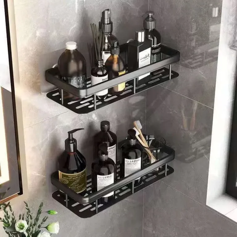 Organize seu Banheiro com o Suporte de Canto e Reta Porta Shampoo - Um Must-Have!