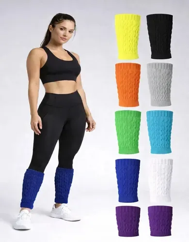 Par De Meia Feminina Polaina Fitness Academina Aérobica