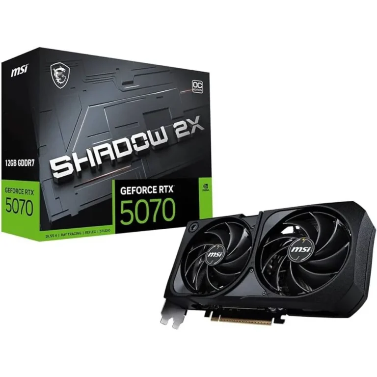 Placa de Vídeo NVIDIA GeForce MSI RTX5070 Shadow OC 2X 12GB - 192 Bits - HDMI/3X DP - 912-V532