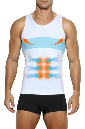 Regata Masculina Compressão Queima Gordura Fitness Emagrecer