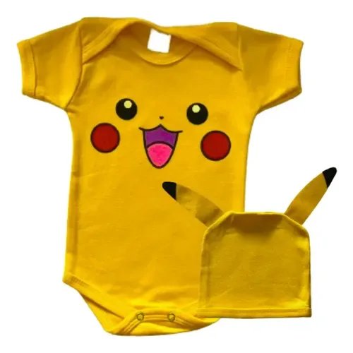 Roupa De Bebe Body Tematico Algodão Com Touca/tapa Orelhinha