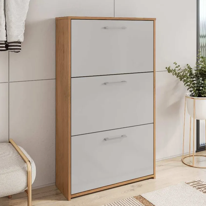 Sapateira Vertical com Portas Organizadoras: O Armário Multiuso que Você Precisa!