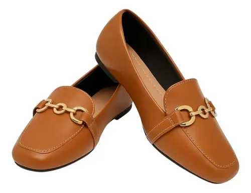 Sapatilha Mocassim Feminino Conforto Bico Quadrado