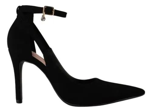 Scarpin Bebecê Canoinha Bico Fino Pingente Estiloso Fashion