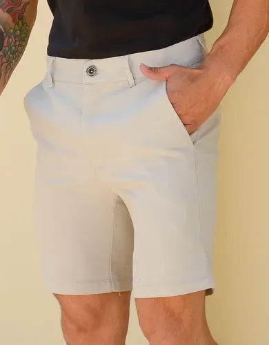 Shorts Masculino Sarja Alfaiataria Chino Sport Fino Social