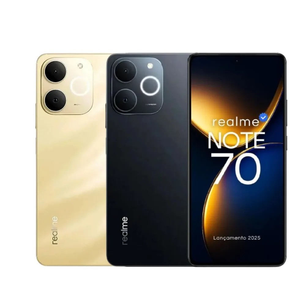 Smartphone Celular Realme Note 70 256GB/8GB 128GB/4GB Ram 6.74" Processador Unisoc T7250 6300mAh