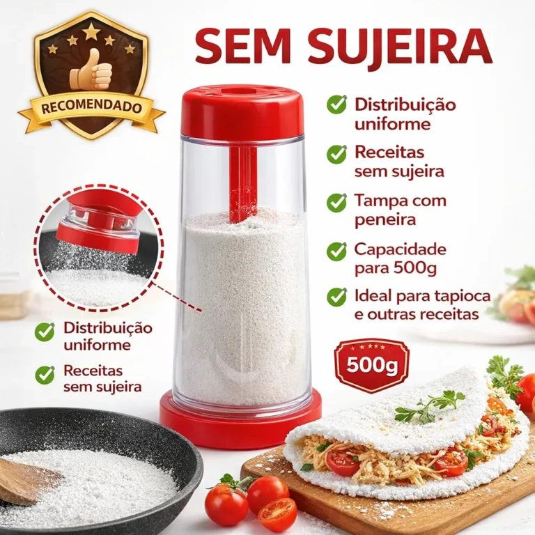 Tapioqueira Peneira Polvilhador: O utensílio definitivo para tapioca e beiju – Review e recomendação