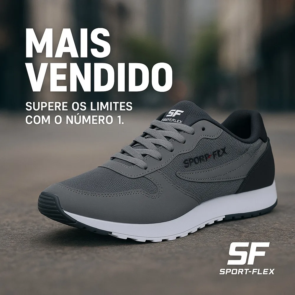 Tênis Masculino Esporte Fit Casual – Conforto e Desempenho por R$69,89
