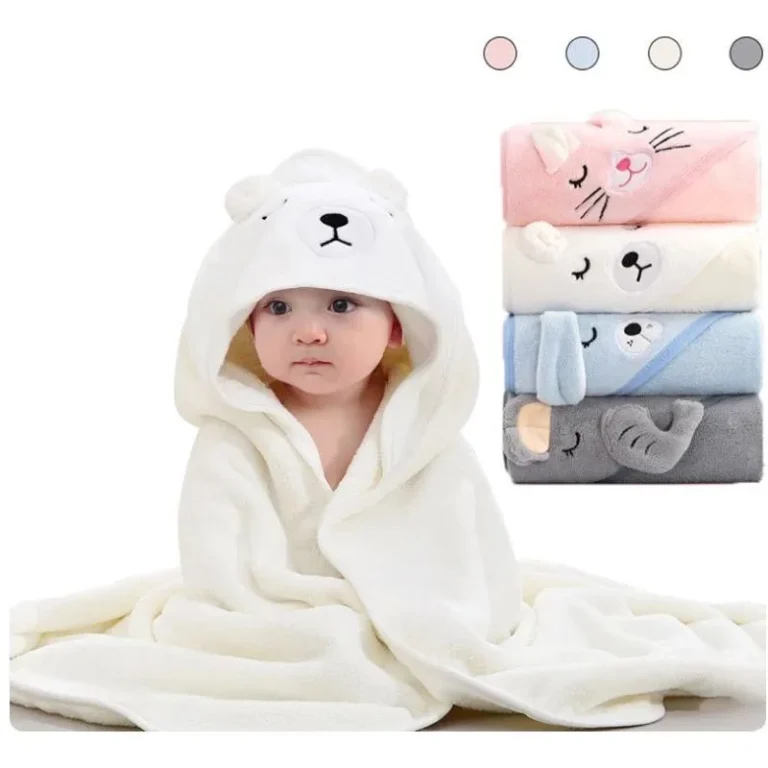 Toalha De Banho Infantil Com Capuz Felpuda: O Presente Perfeito Para Seu Pequeno