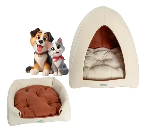 Toca C/ Almofada P/ Yorkshire Shitzu Semelhantes Gatos Luxo