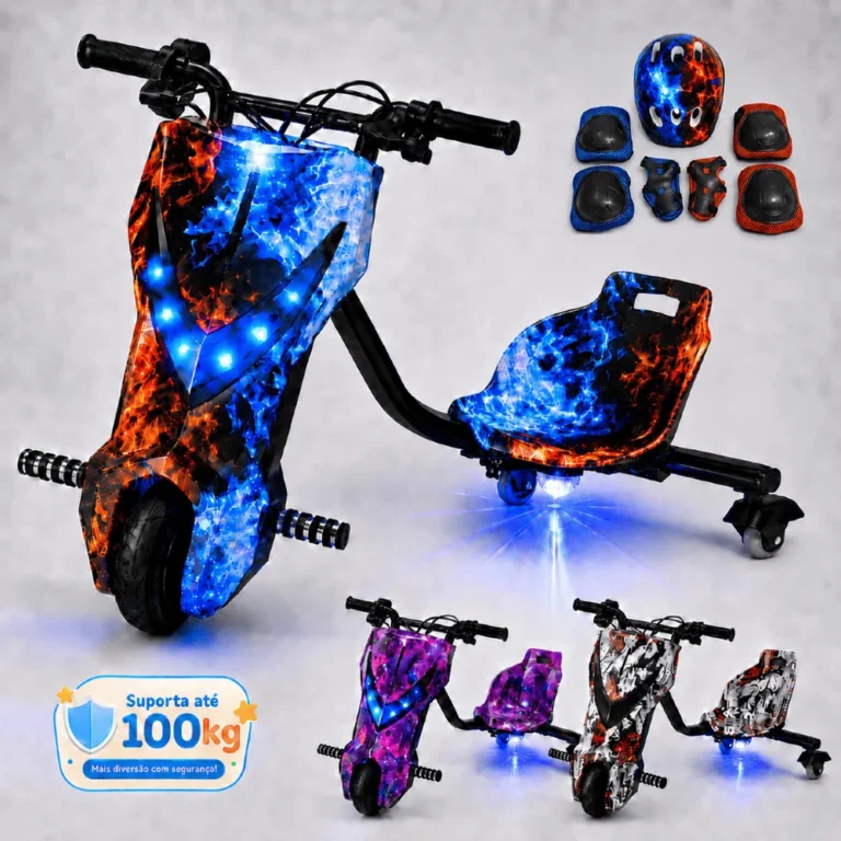 Triciclo Drift Elétrico Infantil 350w: O Presente Perfeito para Seu Pequeno Piloto!