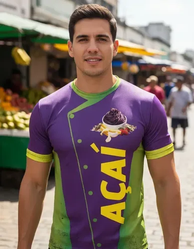Uniforme Camiseta Açai Açaiteria Pronta Entrega Top