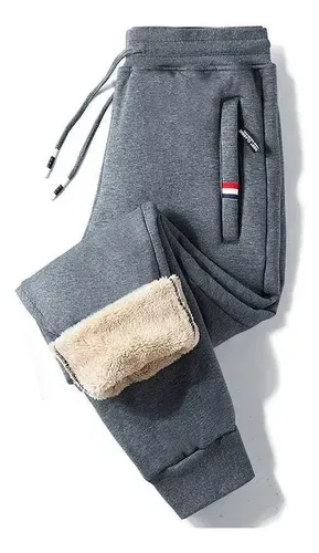 Xcalças De Treino Casuais Para Homem Com Forro De Lã.