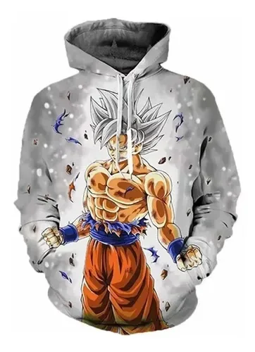 Yw Ad. Anime Dragon Ball Goku Moda Impressão Moletom C