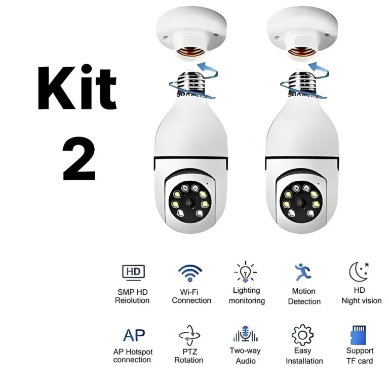 4 câmeras De Câmera De Segurança Infravermelha À Prova D'água Com 360 ° LED Externa Sem Fio , Wi-Fi 2.4G