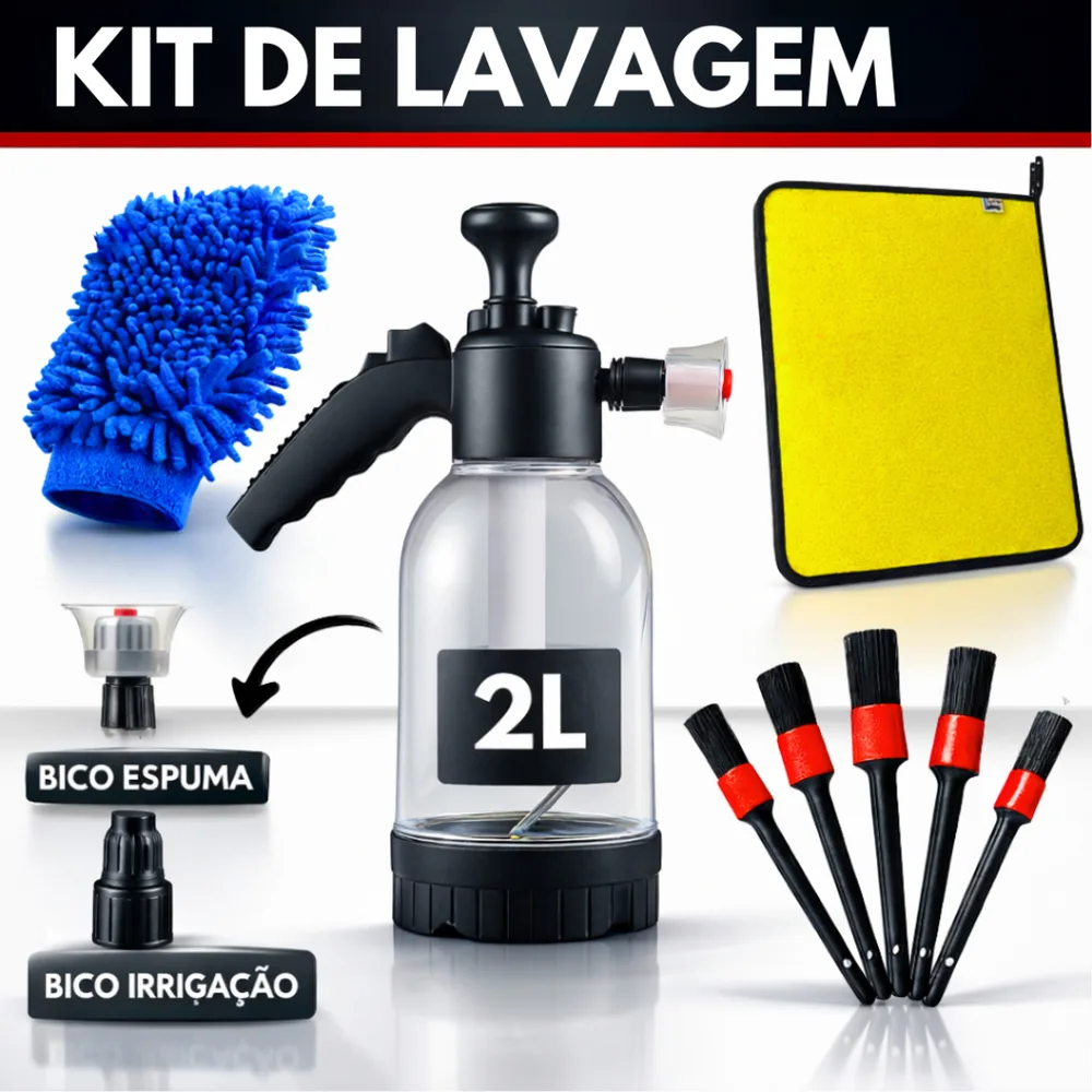 Acessorios Lavagem Automotiva Pinceis e Variados para Limpeza De Carro Moto Detalhamento Automotivo
