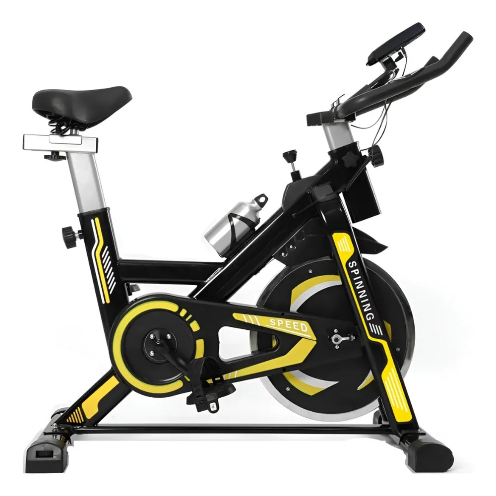 Bicicleta Spinning Ergométrica Exercício Profissional Monitor suporta até 150kg Academia 1.90m