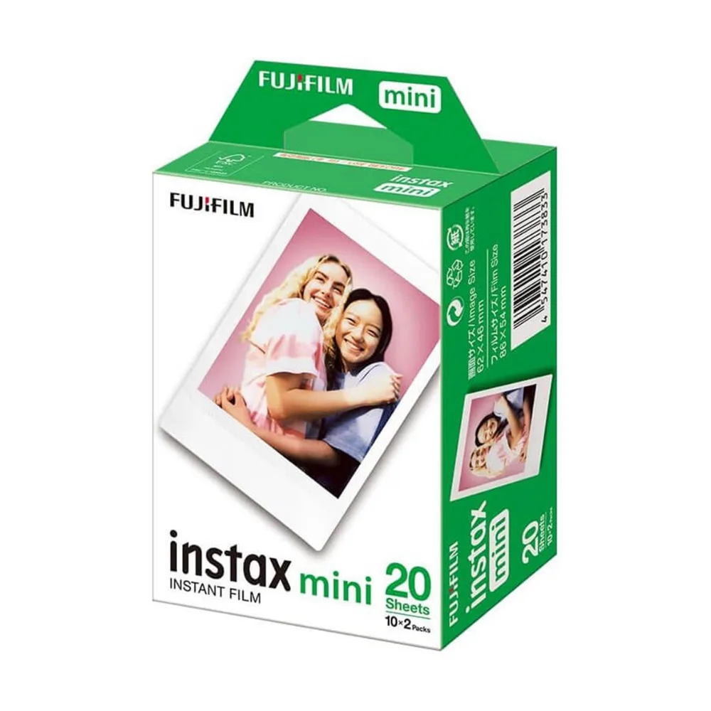 Filme Instax Instantâneo Mini 20 fotos Branco Fujifilm Câmeras Papel Fotográfico