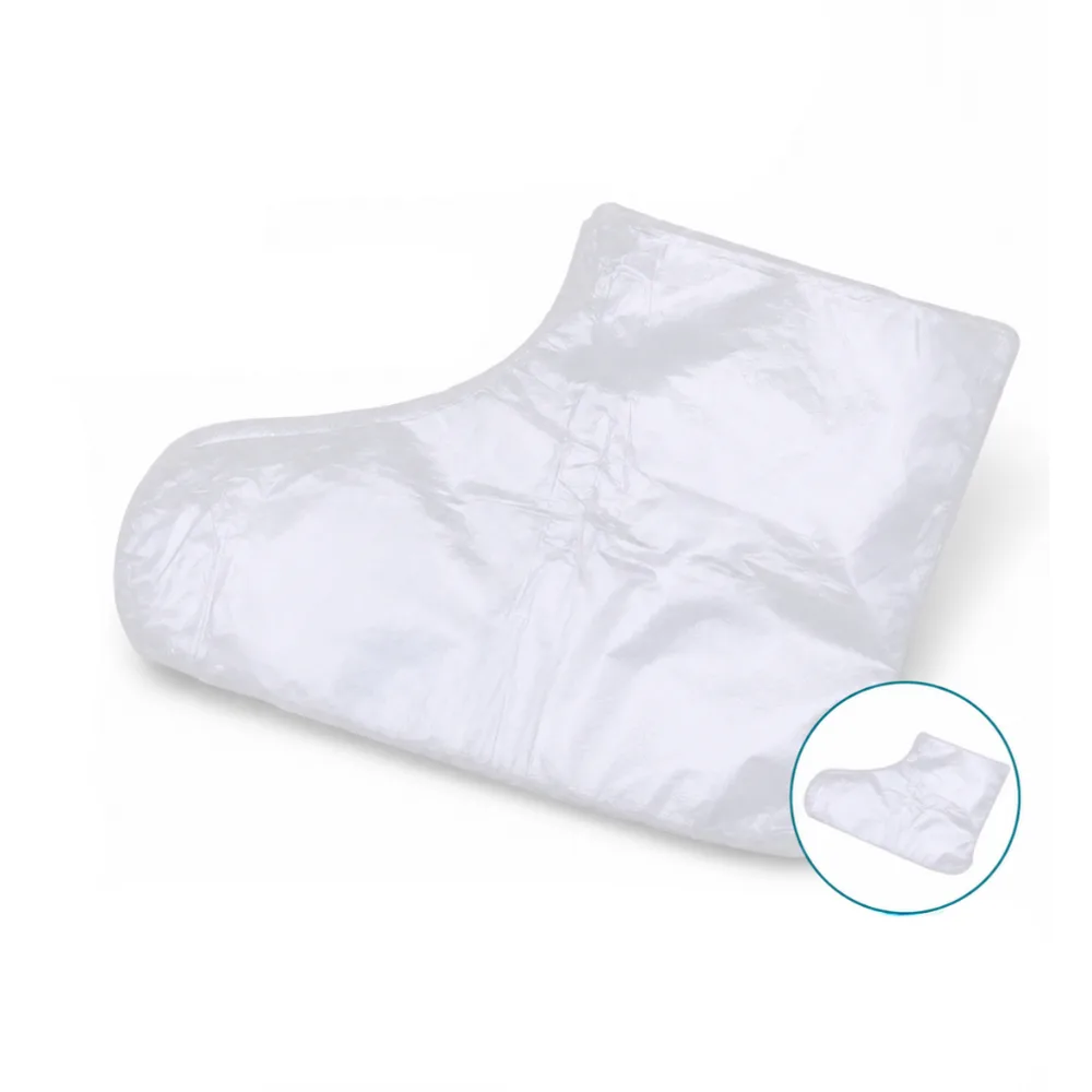 Kit 3 Pac/300 Uni Bota Plástica Descartável Propé Proteção Para Pés Pedicure Podologia Higiene