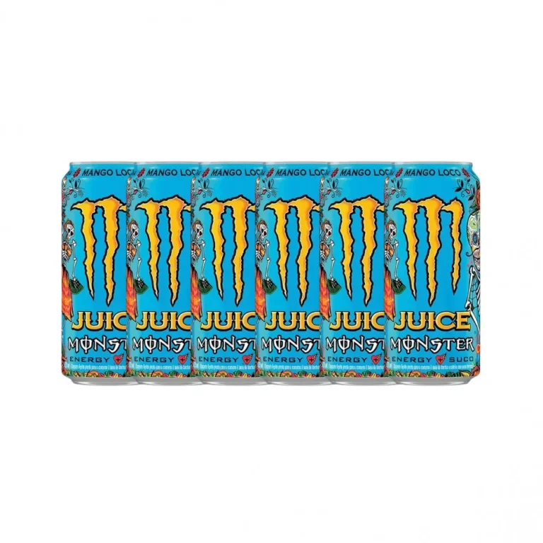 Kit com 6 Energético Monster Mango Loco Lata 473ml