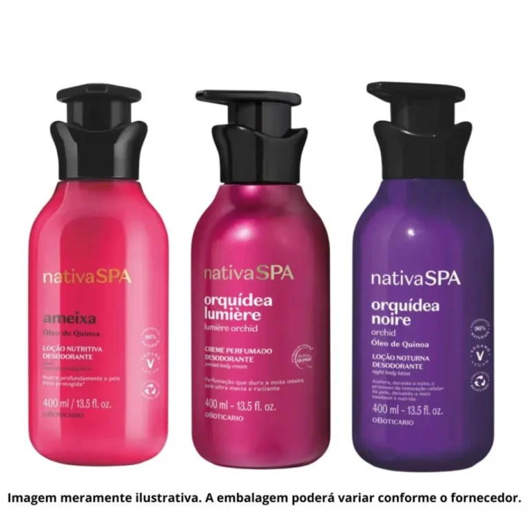 Kit Triplo de Hidratação Corporal Nativa Spa 400ml