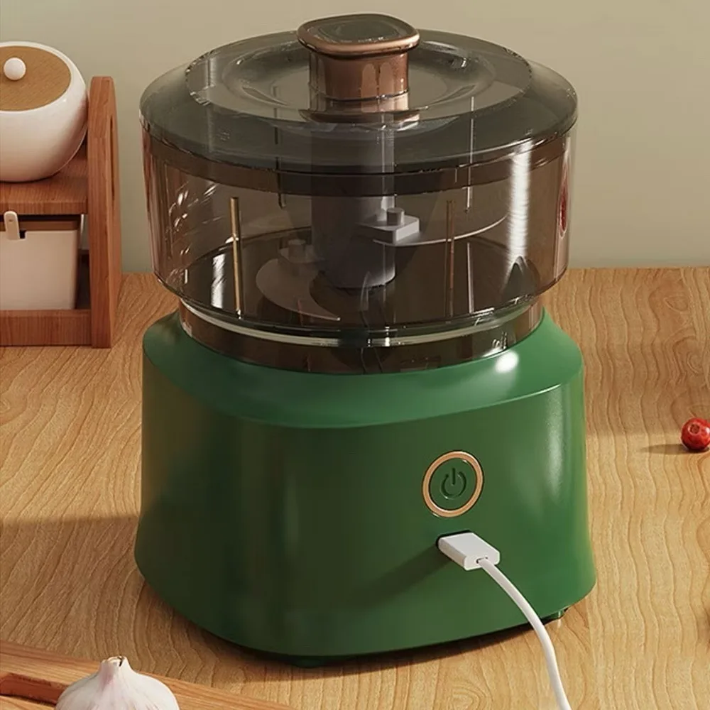 Mini Processador De Alimentos Elétrico Picador De Alho Triturador De Pimenta 350ml