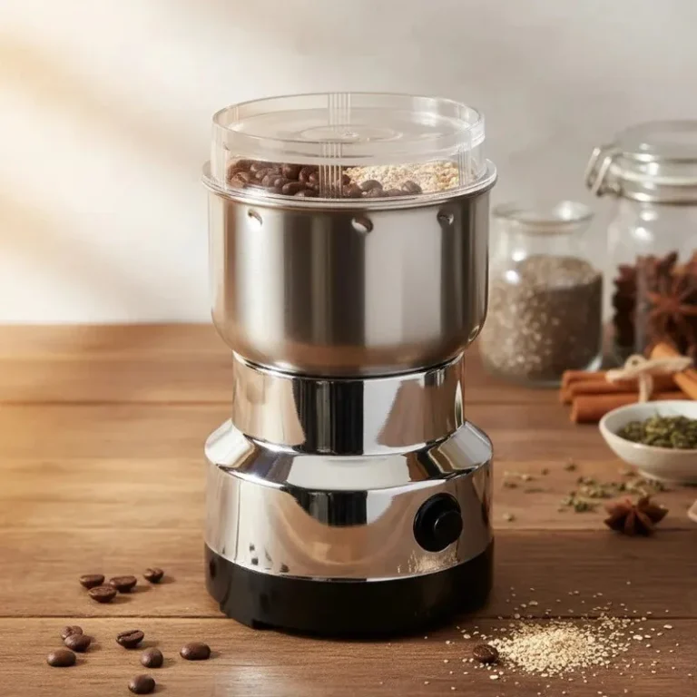 Moedor Elérico Multifuncional de Café e Especiarias 110V Aço Inoxidável 4 Lâminas