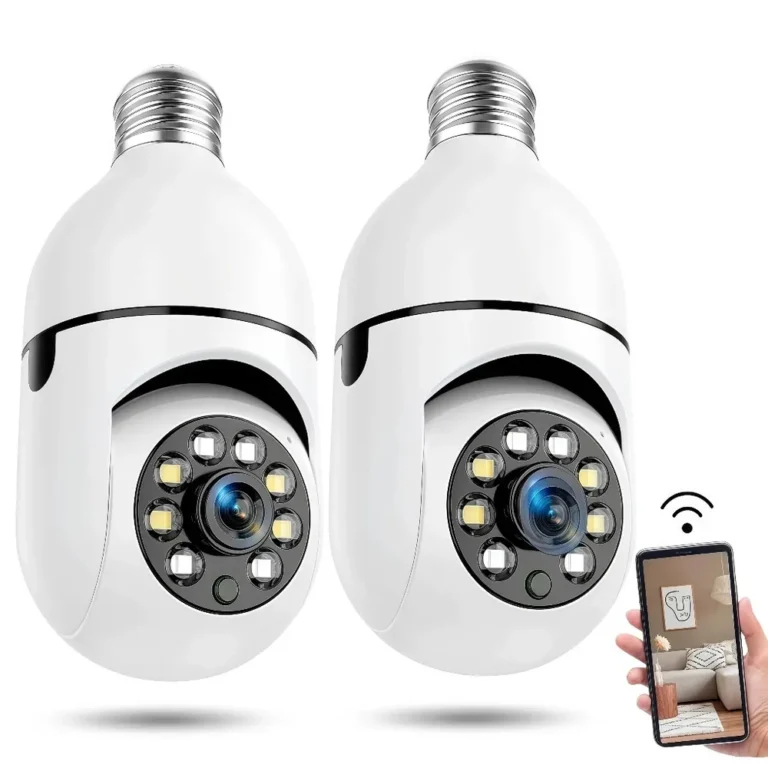 Sem Fio 360 ° Câmeras De Segurança Rotativas À Prova D'água Com Aplicativo , Full HD Visão Noturna